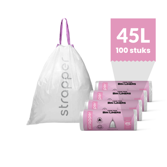 Strapper Müllbeutel Dunkelblau – Passend für Simplehuman Code J – 30–45 Liter