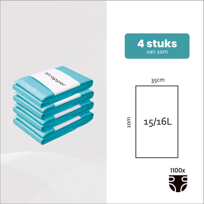 Strapper Odor Lock Müllbeutel - Geeignet für Windeleimer von Korbell