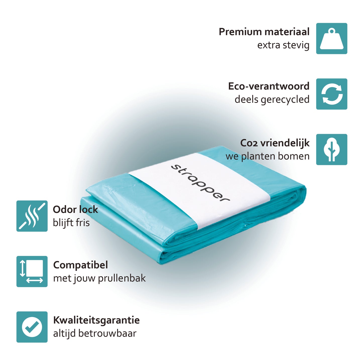 Strapper Odor Lock Müllbeutel - Geeignet für Windeleimer von Korbell