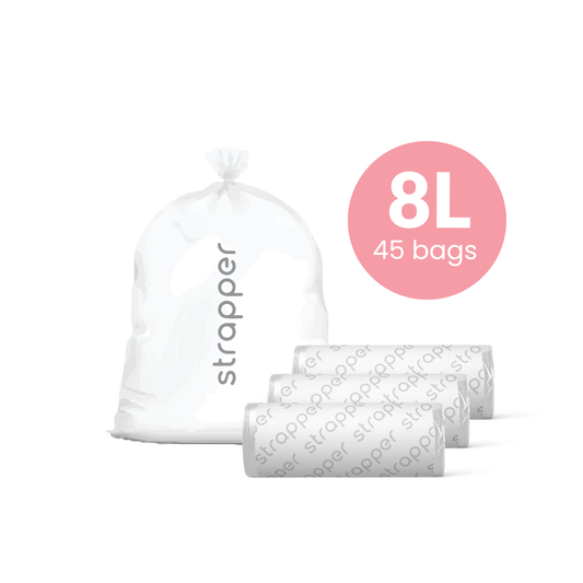 Strapper Odor Lock Müllbeutel 8 L - Geeignet für Windeleimer von Chicco und We-Too