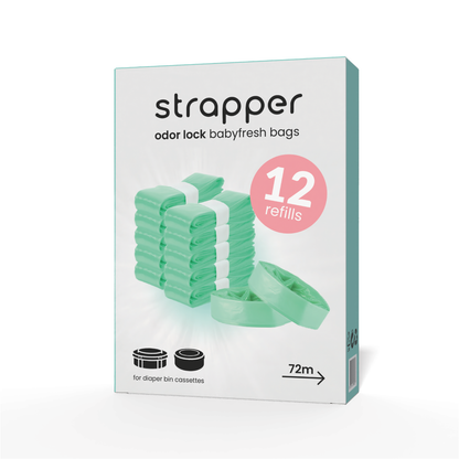 Strapper Odor Lock Müllbeutel für Kassetten - Geeignet für Windeleimer von Tommee Tippee